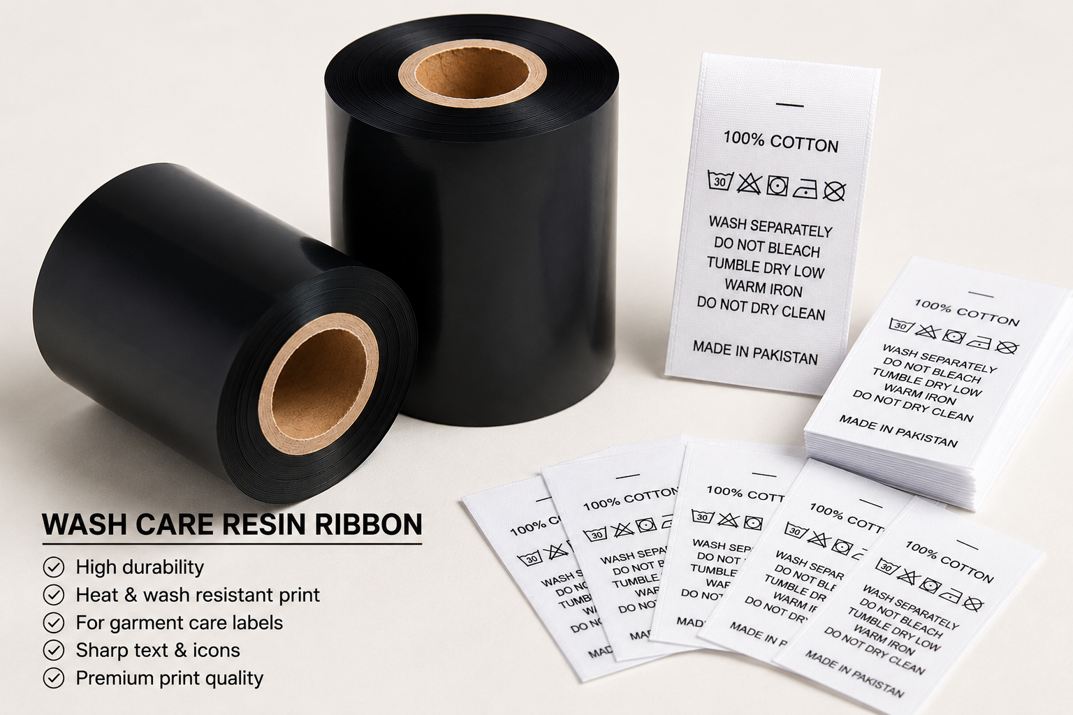 Wash Care Resin Ribbon — TexWash